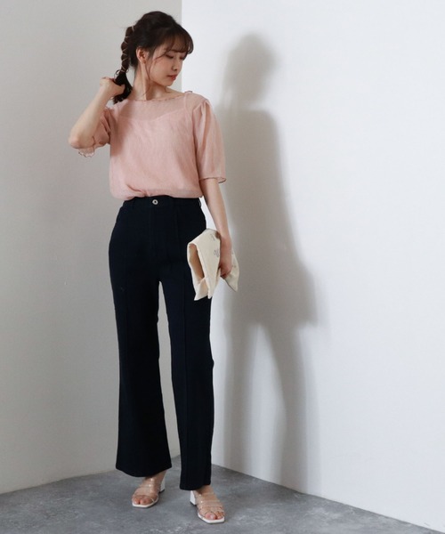 archives（アルシーヴ）の「ピンタックフレアデニムパンツ（デニムパンツ・レディース・オフホワイト/ロイヤルブルー/ネイビー・SMALL/MEDIUM）」の17枚目の写真