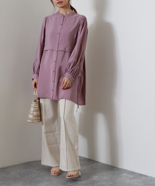 archives（アルシーヴ）の「ピンタックフレアデニムパンツ（デニムパンツ・レディース・オフホワイト/ロイヤルブルー/ネイビー・SMALL/MEDIUM）」の12枚目の写真