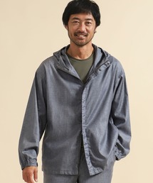 コーティングリネンパーカー
