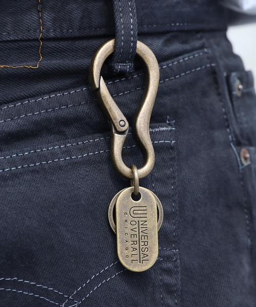 UNIVERSAL OVERALL（ユニバーサルオーバーオール）の「UNIVERSAL OVERALL/ユニバーサルオーバーオール KEY RING 2 キーリング キーホルダー（キーホルダー・メンズ・ブラック/シルバー/ゴールド/オレンジ・ONE SIZE）」の4枚目の写真