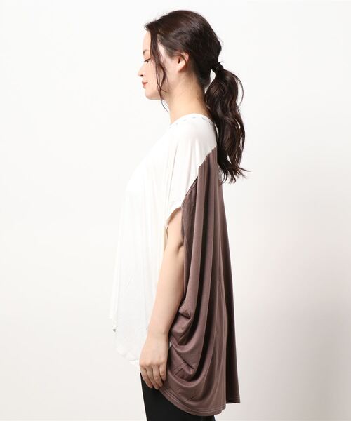 チャイハネ（チャイハネ）の「【チャイハネ】アラビナトップス（Tシャツ/カットソー・レディース・ネイビー/パープル/ホワイト・FREE）」の8枚目の写真