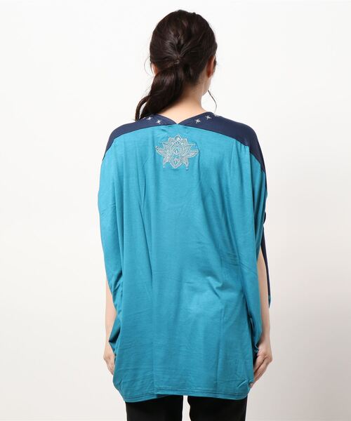 チャイハネ（チャイハネ）の「【チャイハネ】アラビナトップス（Tシャツ/カットソー・レディース・ネイビー/パープル/ホワイト・FREE）」の5枚目の写真