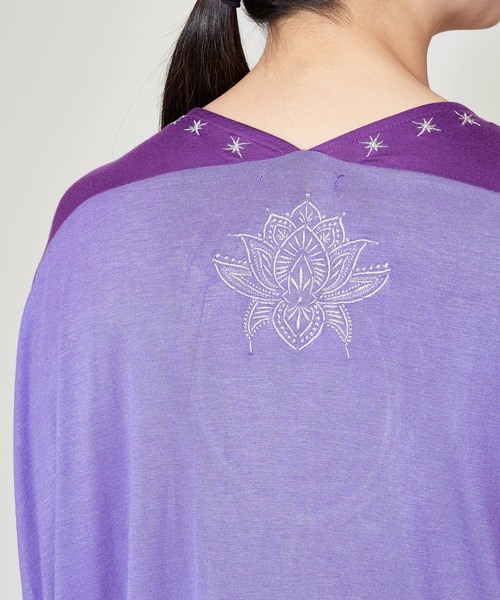 チャイハネ（チャイハネ）の「【チャイハネ】アラビナトップス（Tシャツ/カットソー・レディース・ネイビー/パープル/ホワイト・FREE）」の14枚目の写真