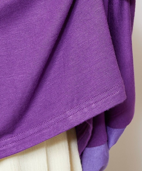 チャイハネ（チャイハネ）の「【チャイハネ】アラビナトップス（Tシャツ/カットソー・レディース・ネイビー/パープル/ホワイト・FREE）」の9枚目の写真