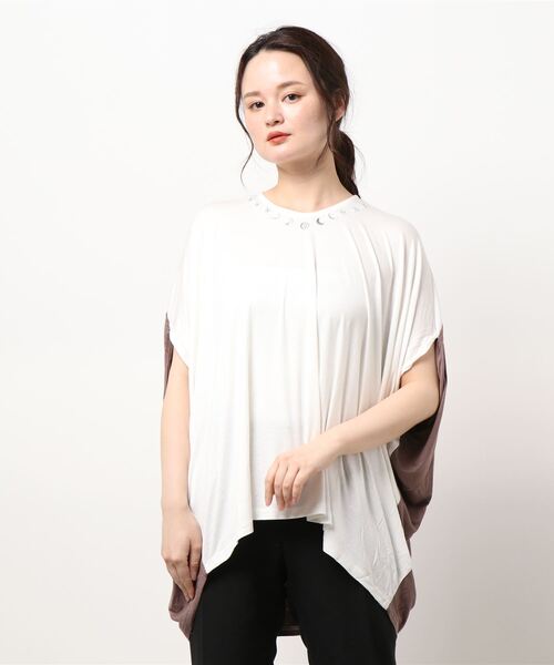 チャイハネ（チャイハネ）の「【チャイハネ】アラビナトップス（Tシャツ/カットソー・レディース・ネイビー/パープル/ホワイト・FREE）」の15枚目の写真