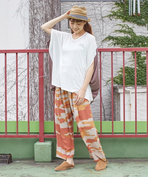 チャイハネ（チャイハネ）の「【チャイハネ】アラビナトップス（Tシャツ/カットソー・レディース・ネイビー/パープル/ホワイト・FREE）」の20枚目の写真