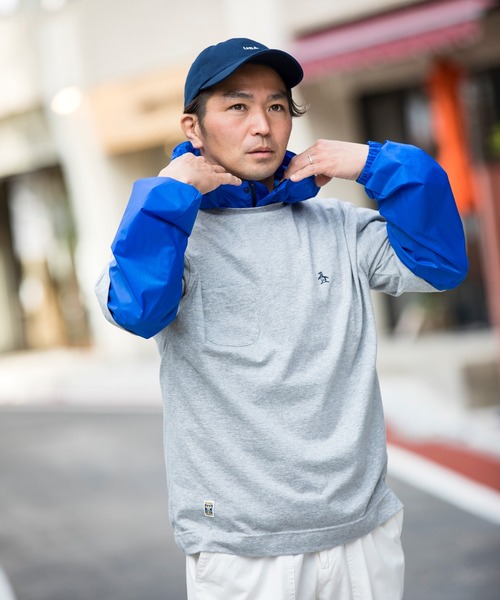 Munsingwear マンシングウェア Grand Slam 長袖セーター 赤×グレー×白 ニット ライナー付き SA メンズ ゴルフ Y Munsingwear(マンシングウェア) 長袖セーター サイズL メンズ - ダーク