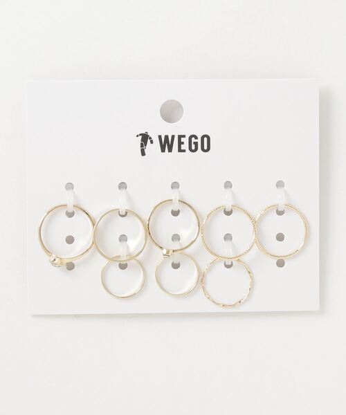 WEGO(ウィゴー)の「WEGO/【8点セット】シンプルリング(リング・レディース・ゴールド/シルバー・FREE)」の1枚目の写真