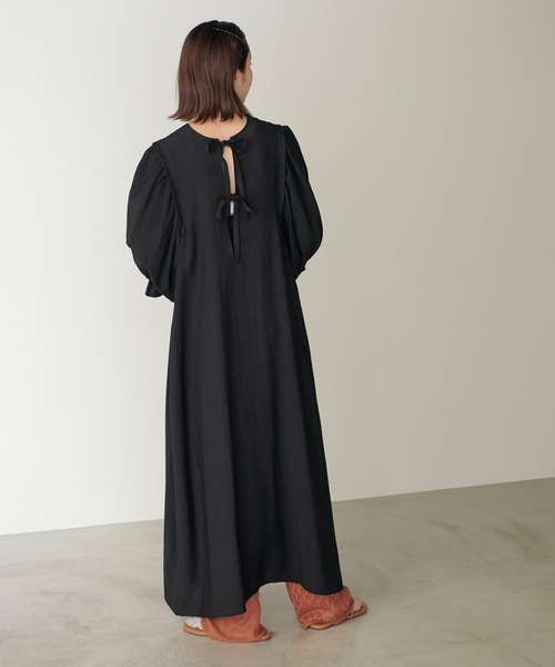 【未使用✨タグ付】　Max Mara ボウタイ　バックリボン　ワンピース　タック バックリボンウエストタックワンピース | レディース