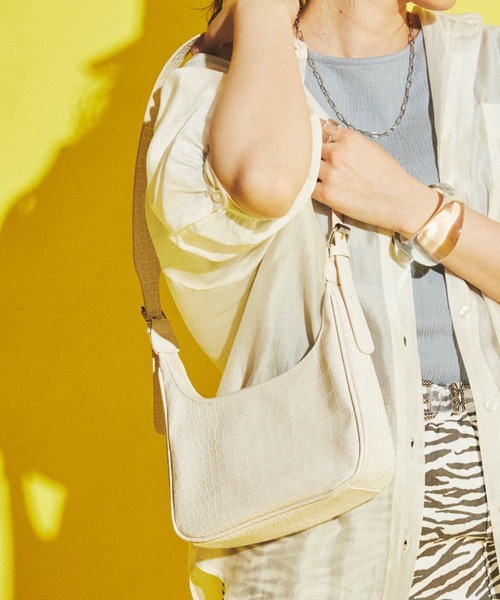 dispark（ディスパーク）の「DISPARK/クロコサドルバッグ（ショルダーバッグ・レディース・ブラック系その他/ホワイト系その他・FREE）」の2枚目の写真