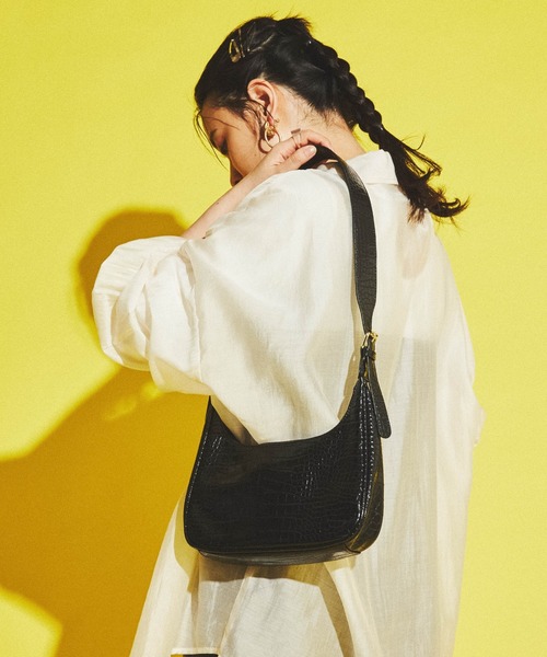 dispark（ディスパーク）の「DISPARK/クロコサドルバッグ（ショルダーバッグ・レディース・ブラック系その他/ホワイト系その他・FREE）」の4枚目の写真