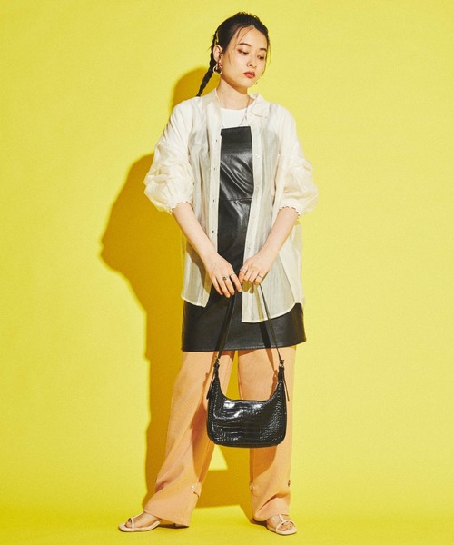 dispark（ディスパーク）の「DISPARK/クロコサドルバッグ（ショルダーバッグ・レディース・ブラック系その他/ホワイト系その他・FREE）」の5枚目の写真