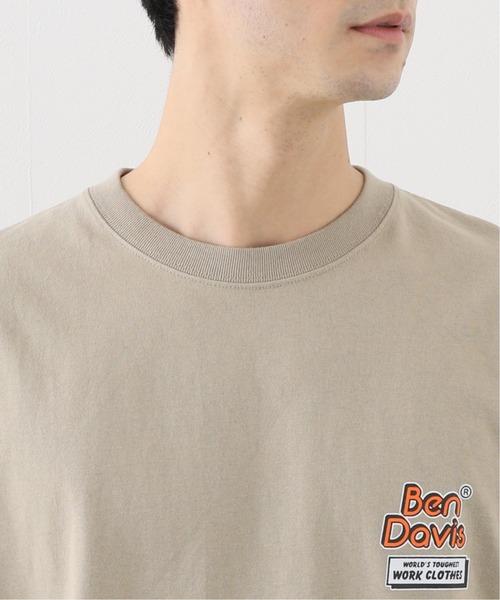 BEN DAVIS ORIGINALS（ベンデイビスオリジナルス）の「【BEN DAVIS / ベンデイビス】 heres Big Tシャツ（Tシャツ/カットソー・メンズ・ホワイト/ブラック/ベージュ/グリーン・MEDIUM/LARGE）」の9枚目の写真