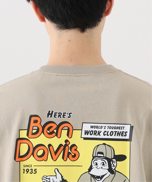 BEN DAVIS ORIGINALS（ベンデイビスオリジナルス）の「【BEN DAVIS / ベンデイビス】 heres Big Tシャツ（Tシャツ/カットソー・メンズ・ホワイト/ブラック/ベージュ/グリーン・MEDIUM/LARGE）」の10枚目の写真