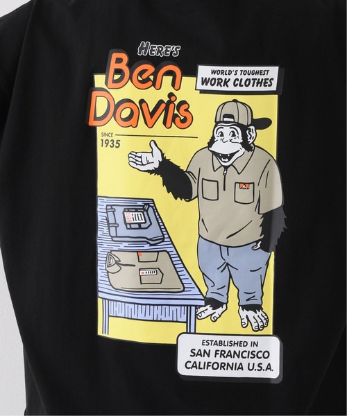 BEN DAVIS ORIGINALS（ベンデイビスオリジナルス）の「【BEN DAVIS / ベンデイビス】 heres Big Tシャツ（Tシャツ/カットソー・メンズ・ホワイト/ブラック/ベージュ/グリーン・MEDIUM/LARGE）」の19枚目の写真