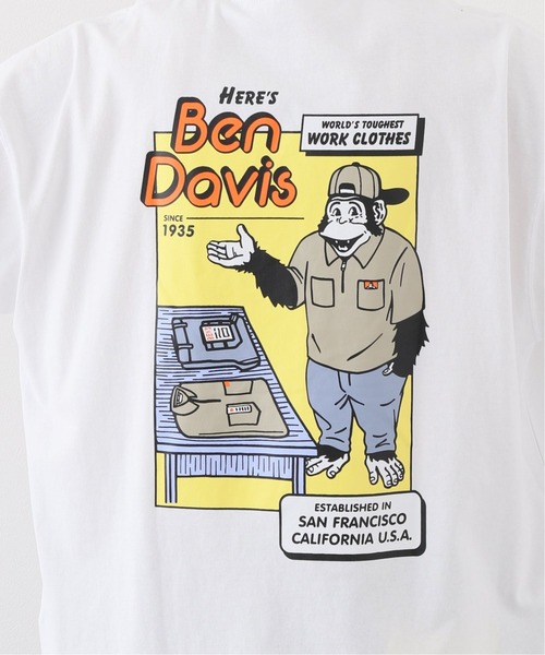 BEN DAVIS ORIGINALS（ベンデイビスオリジナルス）の「【BEN DAVIS / ベンデイビス】 heres Big Tシャツ（Tシャツ/カットソー・メンズ・ホワイト/ブラック/ベージュ/グリーン・MEDIUM/LARGE）」の20枚目の写真