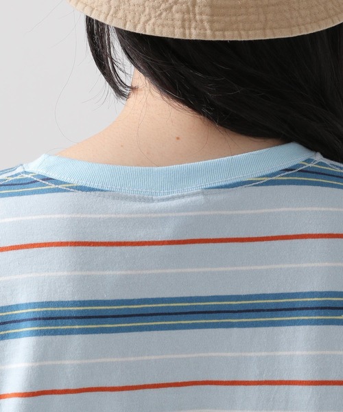 MAHAGRID（マハグリッド）の「MAHAGRID／POINT LOGOボーダーT 2945845（Tシャツ/カットソー・レディース・ライトブルー/ネイビー/その他1・MEDIUM/LARGE）」の21枚目の写真