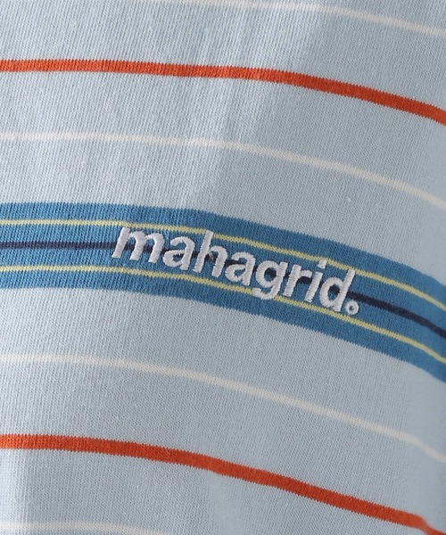 MAHAGRID（マハグリッド）の「MAHAGRID／POINT LOGOボーダーT 2945845（Tシャツ/カットソー・レディース・ライトブルー/ネイビー/その他1・MEDIUM/LARGE）」の22枚目の写真