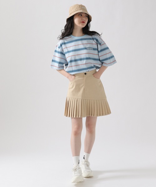 MAHAGRID（マハグリッド）の「MAHAGRID／POINT LOGOボーダーT 2945845（Tシャツ/カットソー・レディース・ライトブルー/ネイビー/その他1・MEDIUM/LARGE）」の8枚目の写真