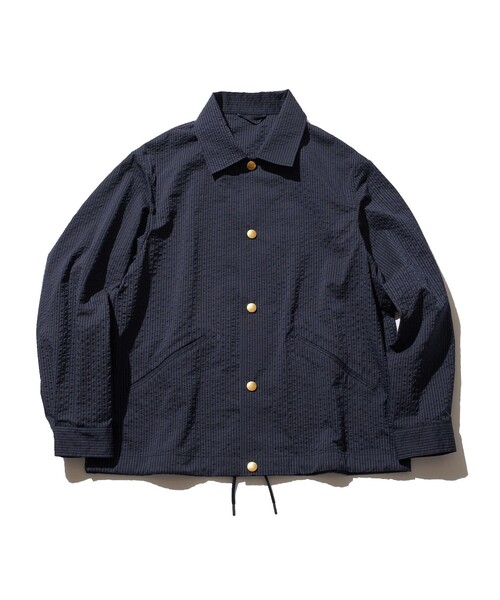 J.PRESS YORK STREET(ジェイプレスヨークストリート)の「【MEN】サッカー ブルゾン(ブルゾン・メンズ・ライトグレー系1/カーキ系/ネイビー系1・MEDIUM/LARGE/X-LARGE)」の3枚目の写真