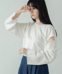 miette | ﾊﾞｯｸｼｬﾝｶｯﾄﾌﾟﾙｵｰﾊﾞｰ(Tシャツ/カットソー)
