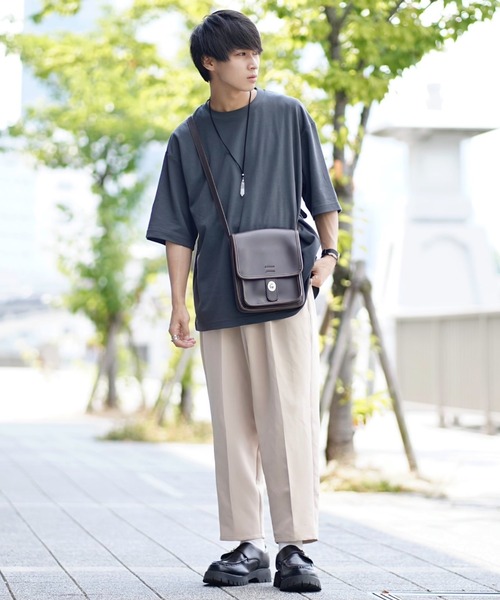 INTER FACTORY（インターファクトリー）の「ファッションインフルエンサー こーせ - ワンタックコクーンパンツ　made in INTER FACTORY（その他パンツ・メンズ・ベージュ/ブラック・MEDIUM/LARGE）」の7枚目の写真