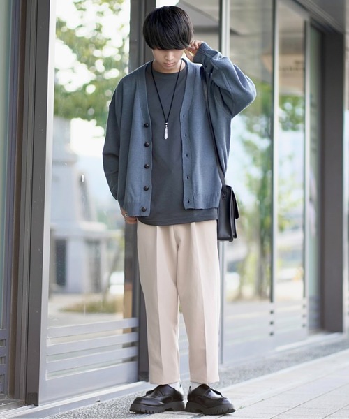 INTER FACTORY（インターファクトリー）の「ファッションインフルエンサー こーせ - ワンタックコクーンパンツ　made in INTER FACTORY（その他パンツ・メンズ・ベージュ/ブラック・MEDIUM/LARGE）」の10枚目の写真