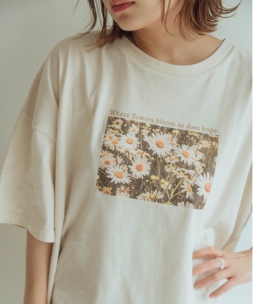 nemne store(ネンネストア)の「いちにちのはじまりアソートプリントT(Tシャツ/カットソー・レディース・ホワイト/ライトグレー/ライトブルー/ベージュ/オフホワイト/サックスブルー/ブルー/アイボリー/クリーム/クリア/ナチュラル/スミクロ・フリー)」の8枚目の写真