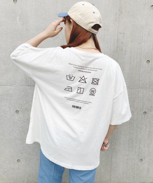 nemne store(ネンネストア)の「いちにちのはじまりアソートプリントT(Tシャツ/カットソー・レディース・ホワイト/ライトグレー/ライトブルー/ベージュ/オフホワイト/サックスブルー/ブルー/アイボリー/クリーム/クリア/ナチュラル/スミクロ・フリー)」の5枚目の写真