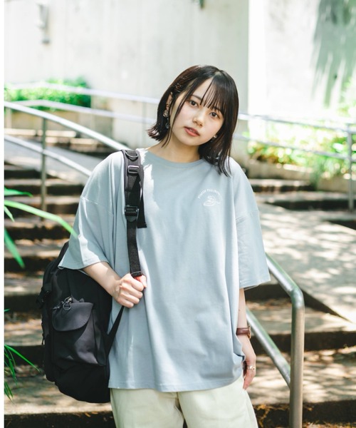 nemne store(ネンネストア)の「いちにちのはじまりアソートプリントT(Tシャツ/カットソー・レディース・ホワイト/ライトグレー/ライトブルー/ベージュ/オフホワイト/サックスブルー/ブルー/アイボリー/クリーム/クリア/ナチュラル/スミクロ・フリー)」の14枚目の写真