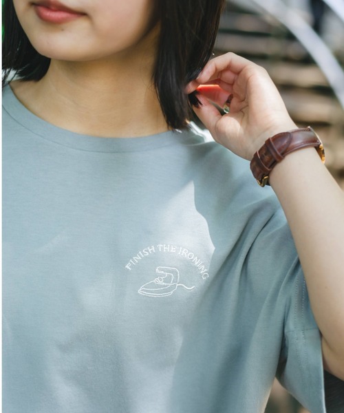 nemne store(ネンネストア)の「いちにちのはじまりアソートプリントT(Tシャツ/カットソー・レディース・ホワイト/ライトグレー/ライトブルー/ベージュ/オフホワイト/サックスブルー/ブルー/アイボリー/クリーム/クリア/ナチュラル/スミクロ・フリー)」の15枚目の写真