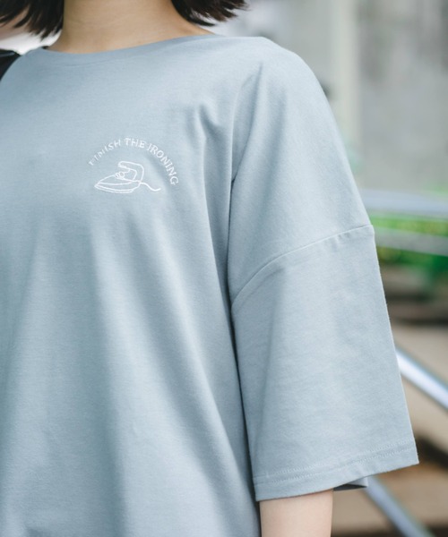 nemne store(ネンネストア)の「いちにちのはじまりアソートプリントT(Tシャツ/カットソー・レディース・ホワイト/ライトグレー/ライトブルー/ベージュ/オフホワイト/サックスブルー/ブルー/アイボリー/クリーム/クリア/ナチュラル/スミクロ・フリー)」の18枚目の写真
