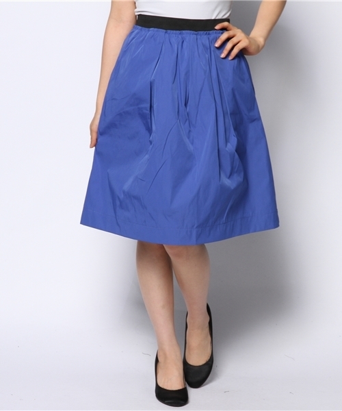 mystic（ミスティック）の「ハリ感スカート（スカート・レディース・ブラック/ベージュ/ブルー・ﾌﾘ-）」の3枚目の写真