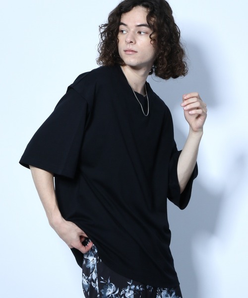 HARE(ハレ)の「ウィングスリーブカットソー(HARE)(Tシャツ/カットソー・メンズ・ブラック/グレー/ブルー・SMALL/MEDIUM)」の2枚目の写真