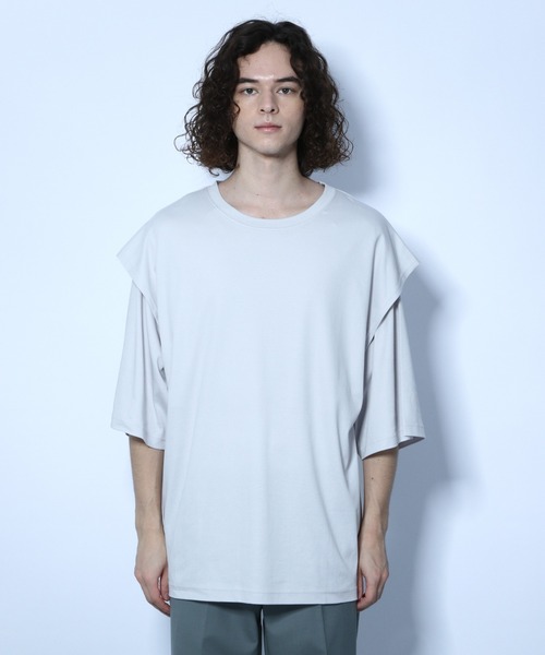 HARE(ハレ)の「ウィングスリーブカットソー(HARE)(Tシャツ/カットソー・メンズ・ブラック/グレー/ブルー・SMALL/MEDIUM)」の8枚目の写真