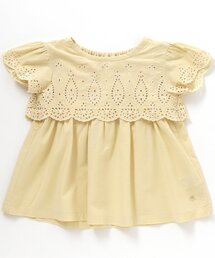 スカラップ刺繍切替チュニック