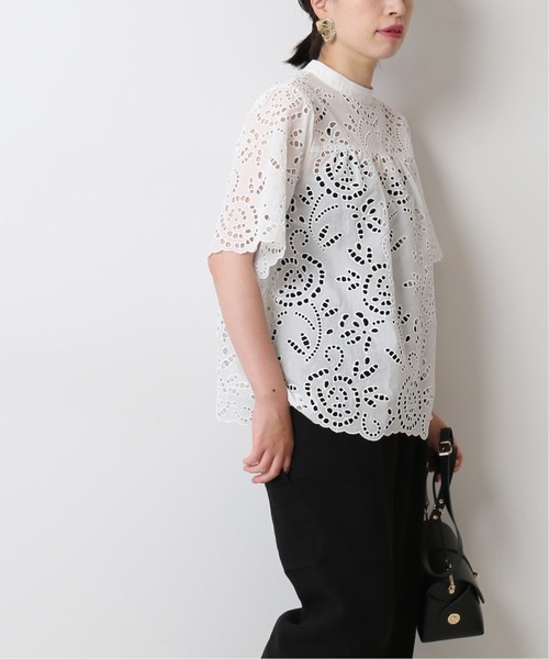 ジャーナルスタンダードレサージュ　BROCHE レースシャツ journal standard L'essage（ジャーナルスタンダードレサージュ