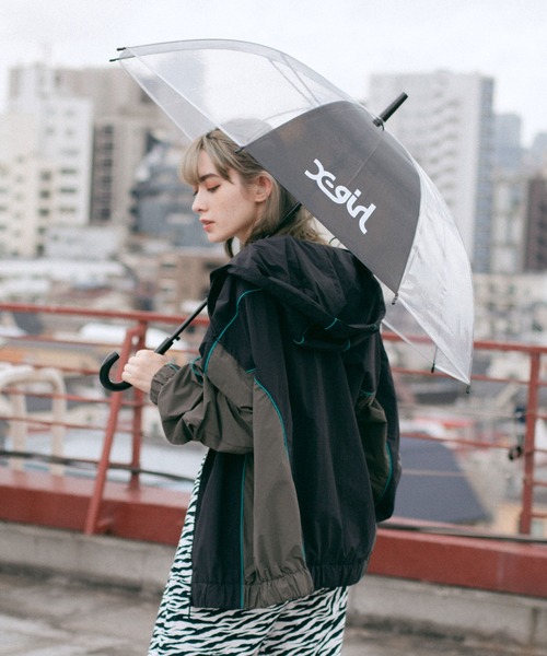 リール umbrella X-girl（エックスガール）の「MILLS LOGO VINYL UMBRELLA（長傘）」 - WEAR