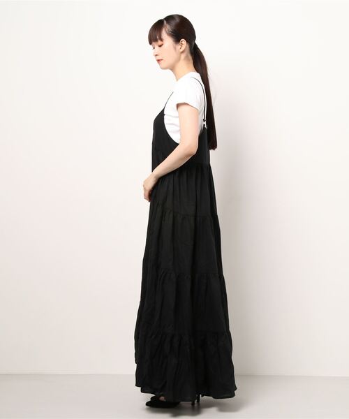 COLONY 2139（コロニートゥーワンスリーナイン）の「【WEB・一部店舗限定】コットンティアードキャミワンピース（ワンピース・レディース・ブラック・FREE）」の12枚目の写真
