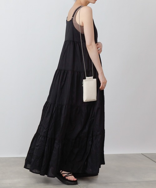 COLONY 2139（コロニートゥーワンスリーナイン）の「【WEB・一部店舗限定】コットンティアードキャミワンピース（ワンピース・レディース・ブラック・FREE）」の7枚目の写真