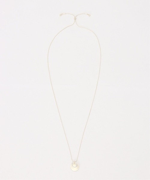 ikka（イッカ）の「マットプレートリングネックレス（ネックレス・レディース・ゴールド/シルバー・FREE）」の5枚目の写真