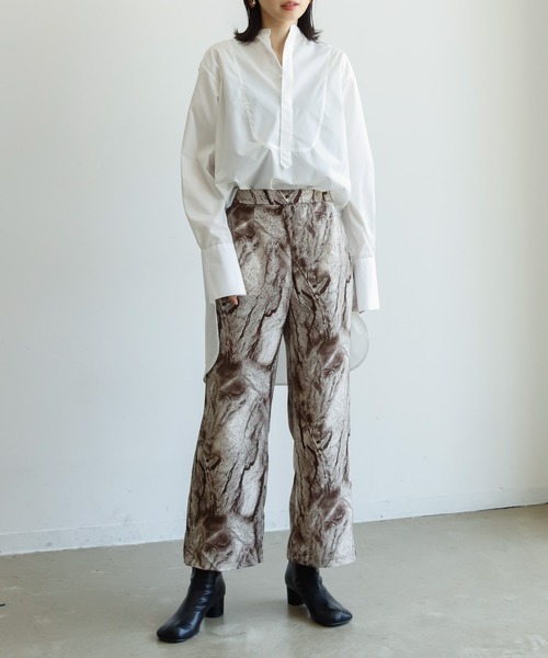 Birthday room（バースデイルーム）の「マーブルパターンプリントパンツ（その他パンツ・レディース・ブラック/ブラウン・FREE）」の17枚目の写真