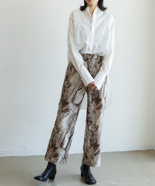 Birthday room（バースデイルーム）の「マーブルパターンプリントパンツ（その他パンツ・レディース・ブラック/ブラウン・FREE）」の19枚目の写真