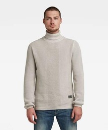 G-STAR | STRUCTURED TURTLENECK KNITTED SWEATER/タートルネック(ニット/セーター)