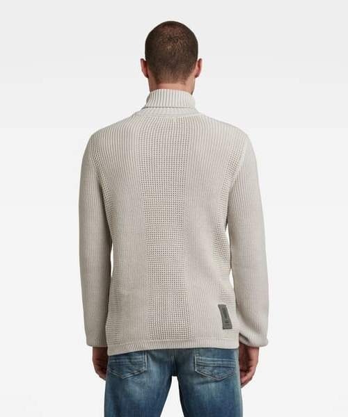 G-STAR（ジースター）の「STRUCTURED TURTLENECK KNITTED SWEATER/タートルネック（ニット/セーター・メンズ・ホワイト系その他・MEDIUM/LARGE/X-LARGE/X-SMALL/SMALL）」の7枚目の写真