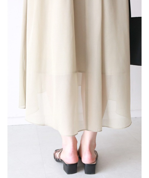 Te chichi TERRASSE(テチチテラス)の「オーロラシアースカート(スカート・レディース・パープル/ネイビー/カーキ・フリ-)」の8枚目の写真