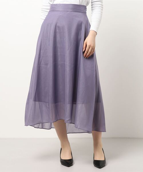 Te chichi TERRASSE(テチチテラス)の「オーロラシアースカート(スカート・レディース・パープル/ネイビー/カーキ・フリ-)」の9枚目の写真