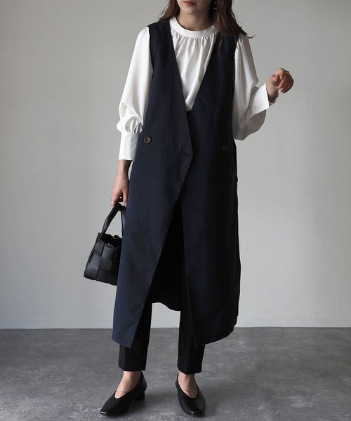 Riberry（リベリー）の「トレンチジレ（ベスト・レディース・ベージュ/ネイビー/キャメル・MEDIUM/LARGE）」の3枚目の写真