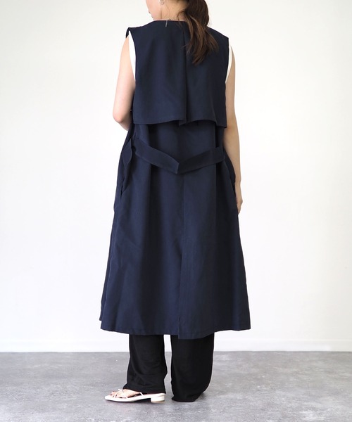 Riberry（リベリー）の「トレンチジレ（ベスト・レディース・ベージュ/ネイビー/キャメル・MEDIUM/LARGE）」の12枚目の写真