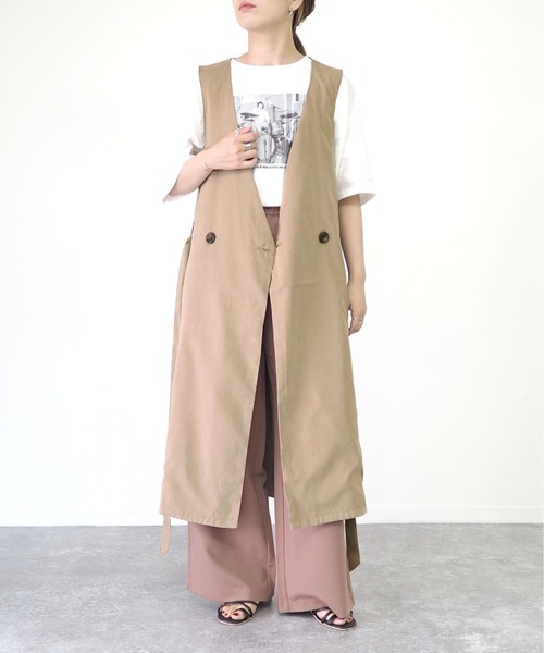 Riberry（リベリー）の「トレンチジレ（ベスト・レディース・ベージュ/ネイビー/キャメル・MEDIUM/LARGE）」の13枚目の写真